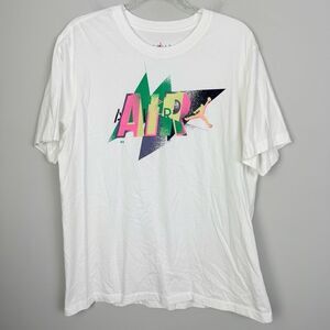 JORDAN | NIKE Air Jordan Neon Graphic Tee White Short Sleeve Men’s Size XL
